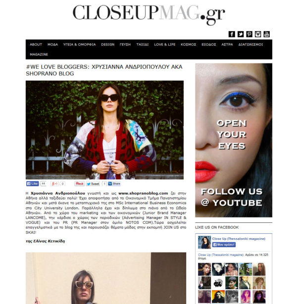 Close up magazine