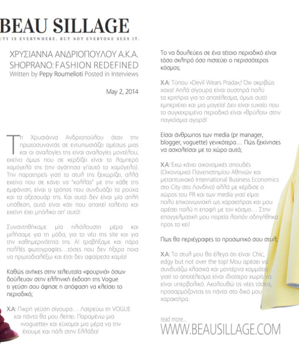 Beau Sillage